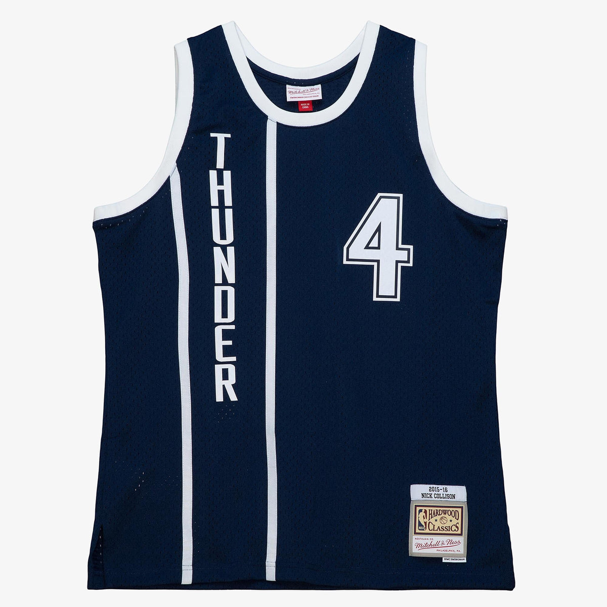Oklahoma City Thunder Nick Collison 2015 Alternate Authentic Jersey - Ash Blue product image 3, provided for visual