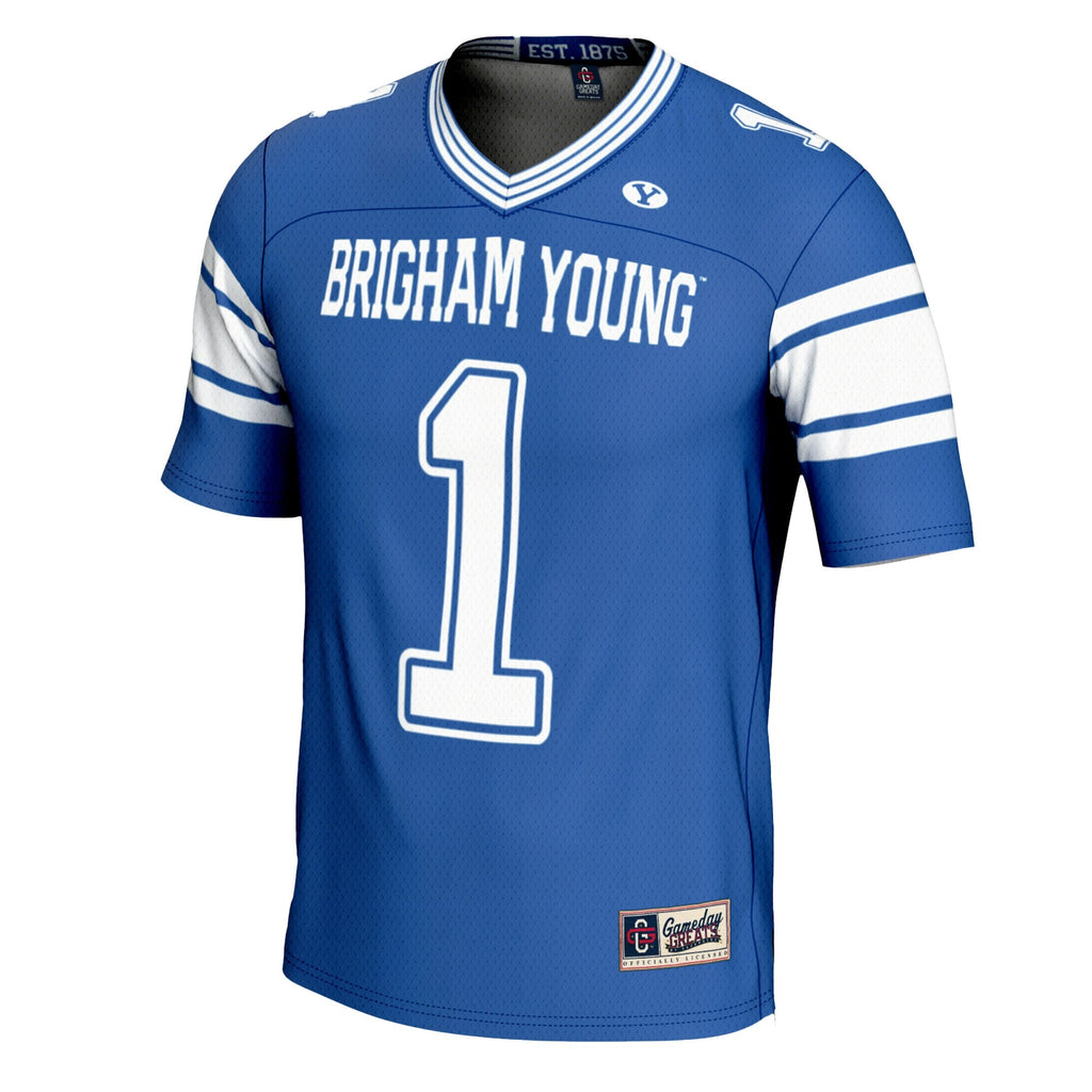 #1 BYU Cougars Football Jersey - Royal product image 3, provided for visual reference and product detail review