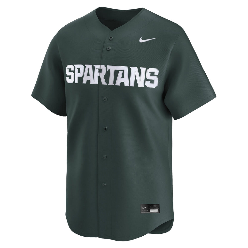 Green Michigan State Spartans Baseball Limited Jersey product image 3, provided for visual reference and product detail