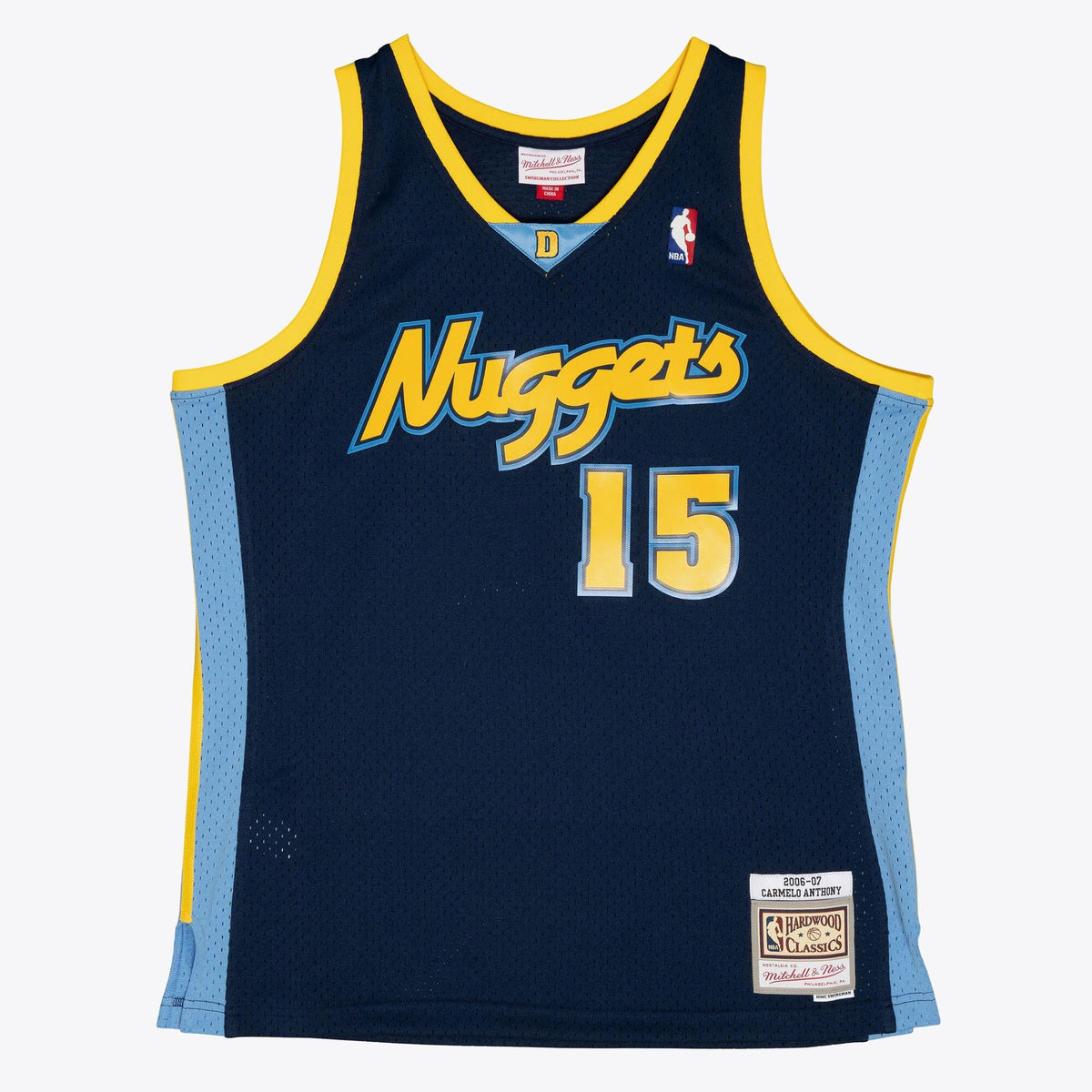 Denver Nuggets Carmelo Anthony 2006 Alternate Authentic Jersey - Ash Blue product image 3, provided for visual reference and