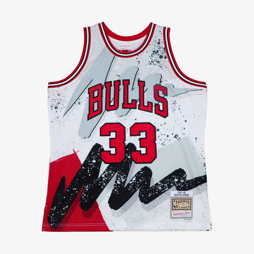 Chicago Bulls Scottie Pippen 1997 Hyper Hoops Swingman Jersey - White product image 3, provided for visual reference and