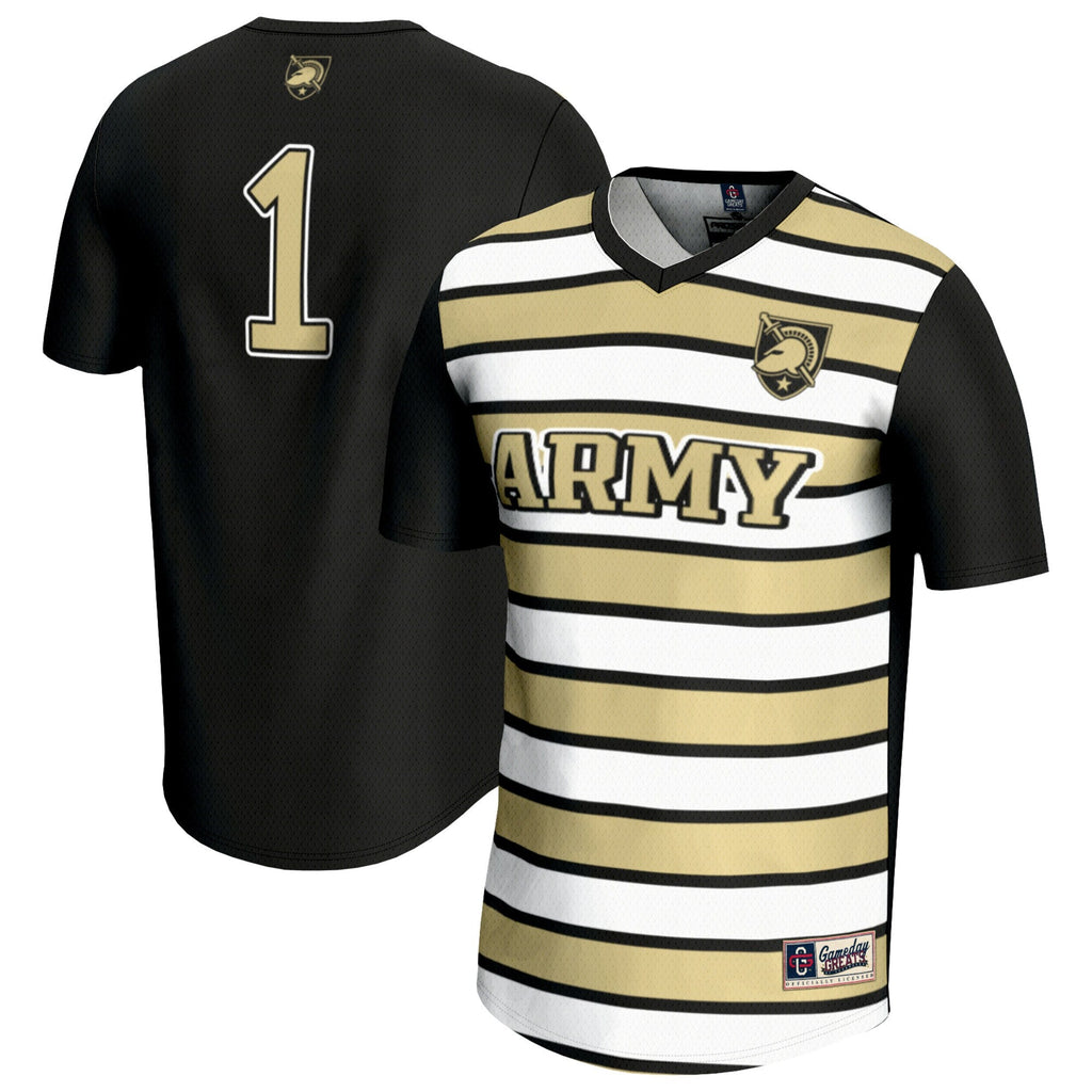 #1 Army Black Knights Lightweight Soccer Fashion Jersey - Black product image 2, provided for visual reference and product