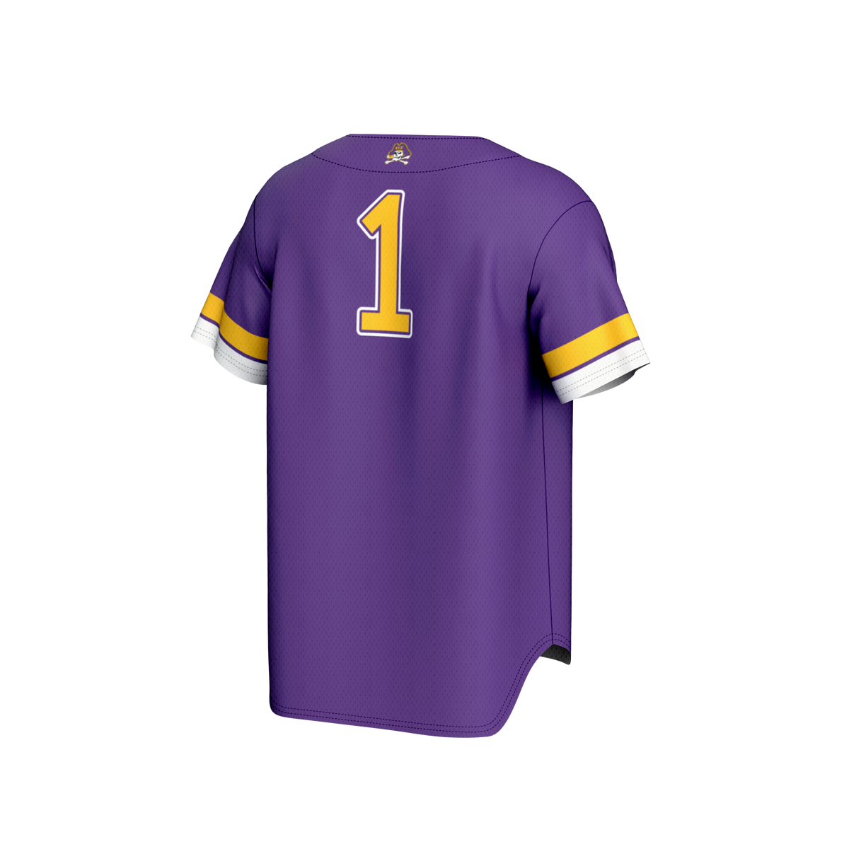 #1 ECU Pirates Lightweight Collegiate Baseball Fashion Jersey - Purple product image 4, provided for visual reference and