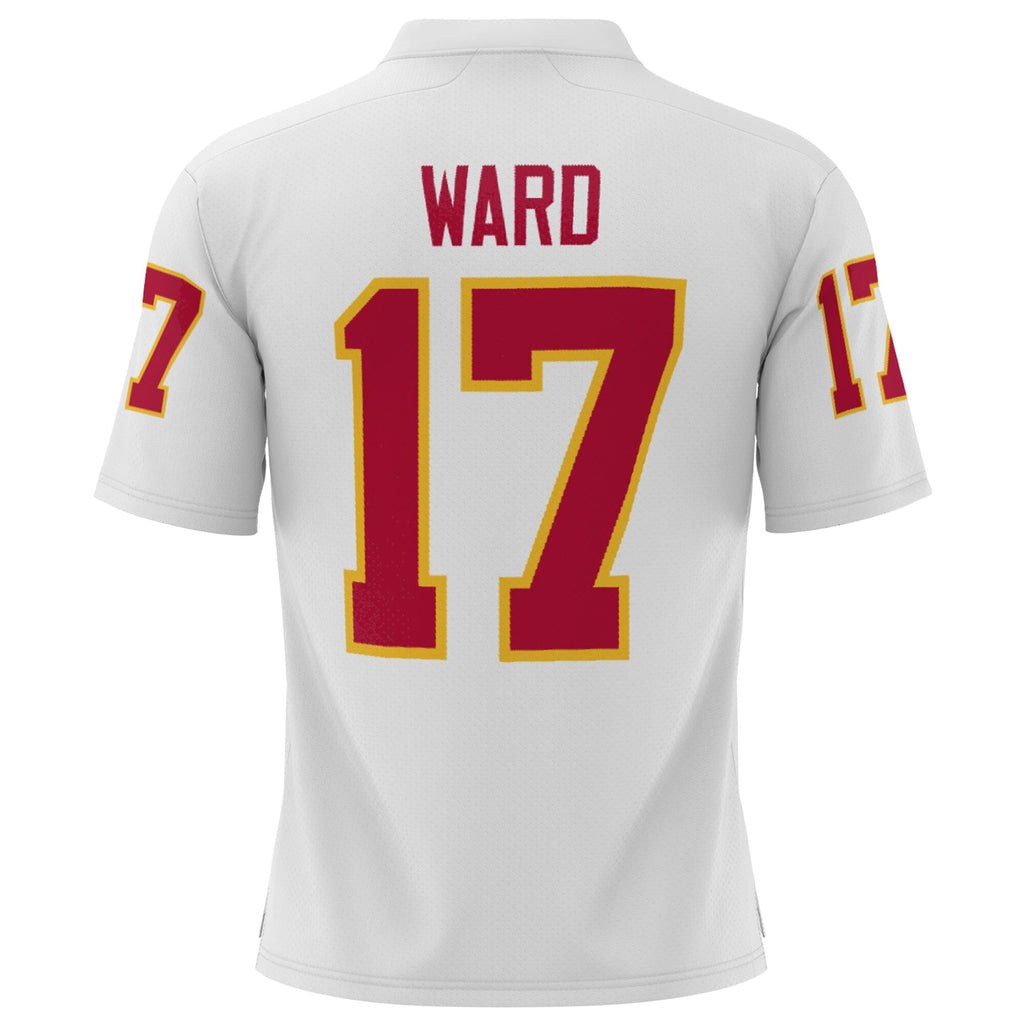 Charlie Ward White Florida State Seminoles Heisman Football Jersey product image 4, provided for visual reference and