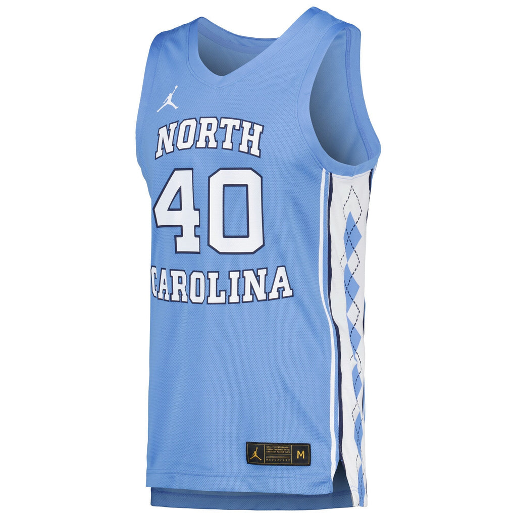 Hubert Davis Carolina Blue North Carolina Tar Heels Replica Basketball Player Jersey product image 3, provided for visual