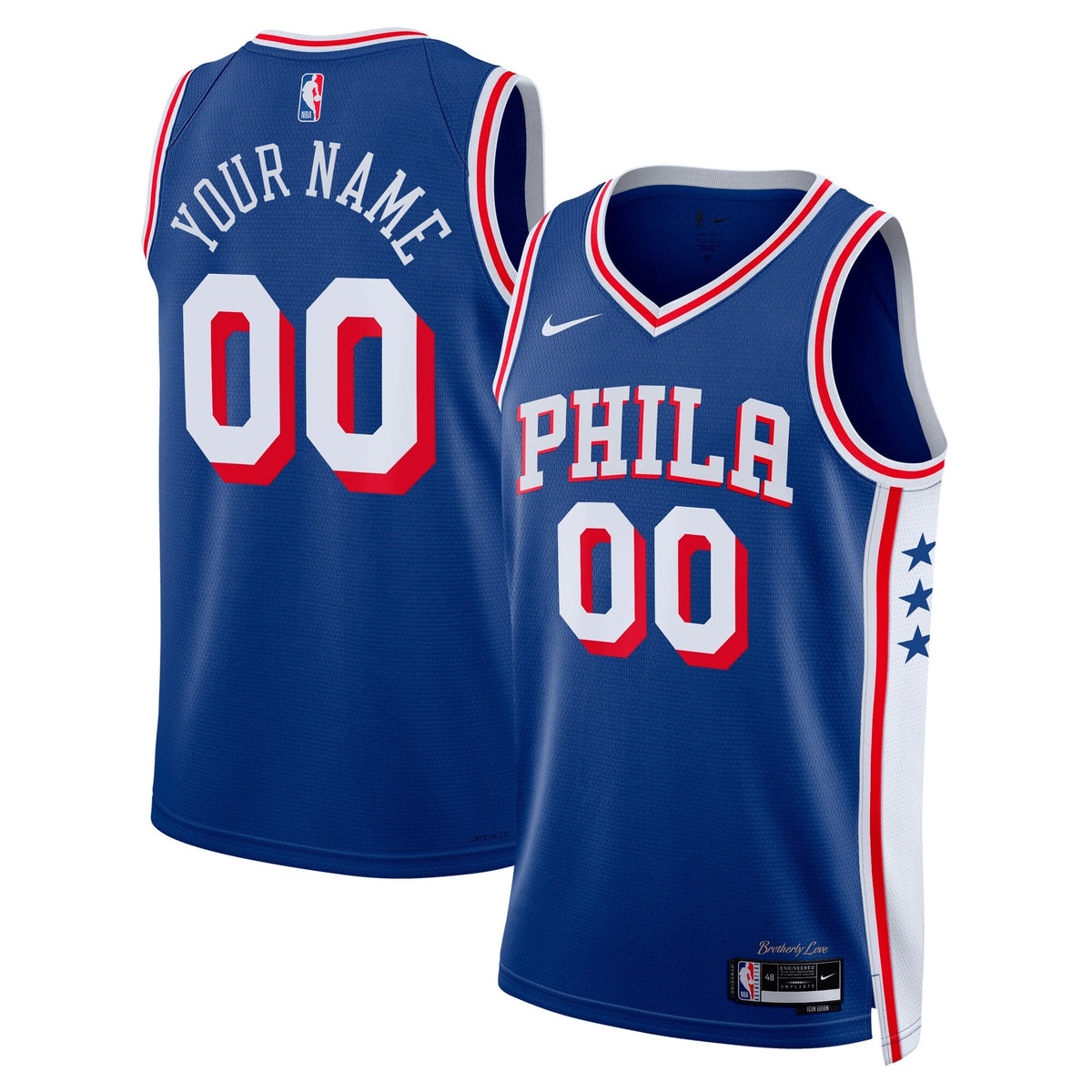 Philadelphia 76ers Icon Swingman Jersey - Custom product image 1, provided for visual reference and product detail review