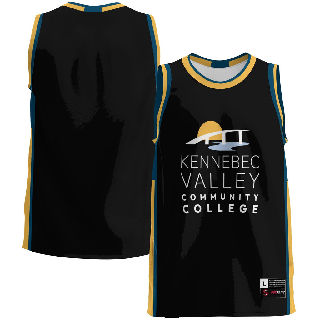 Kennebec Valley Community College Lightweight Basketball Jersey - Black product image 1, provided for visual reference and