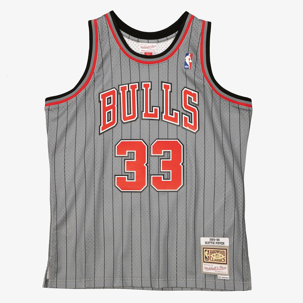 Chicago Bulls Scottie Pippen 1995 Reload Swingman Authentic Jersey - Grey product image 3, provided for visual reference and