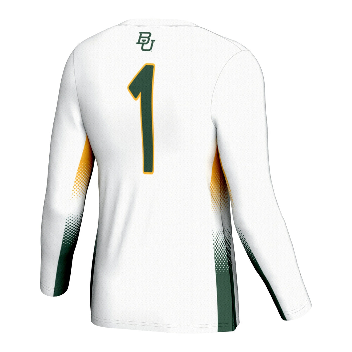 #1 Baylor Bears Lightweight Volleyball Jersey - White product image 4, provided for visual reference and product detail