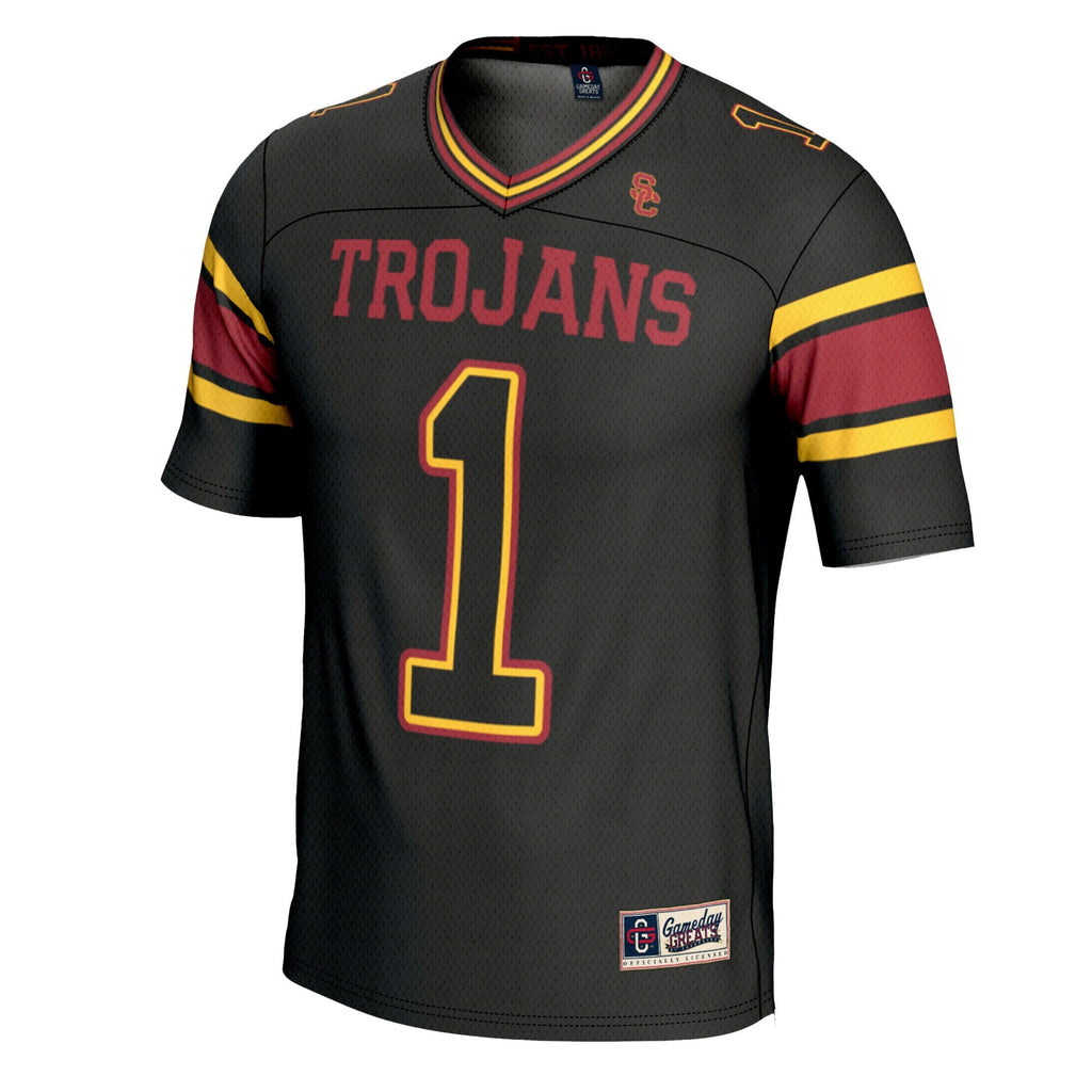 #1 USC Trojans Football Jersey - Black product image 3, provided for visual reference and product detail review