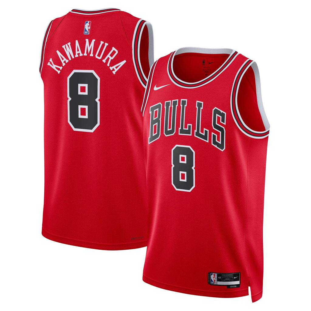 Chicago Bulls Icon Edition Swingman Jersey - Red - Yuki Kawamura product image 2, provided for visual reference and product