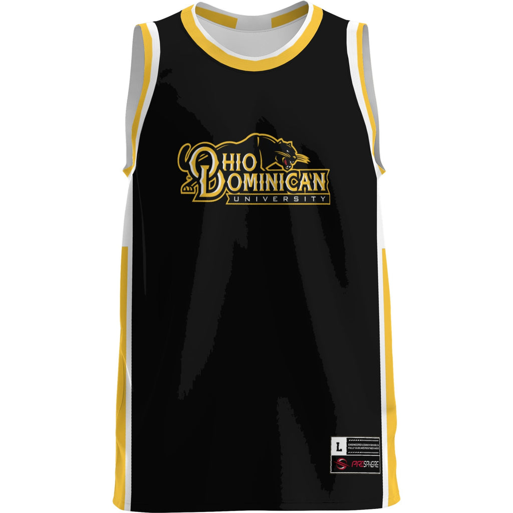 Ohio Dominican Panthers Lightweight Basketball Jersey - Gold product image 3, provided for visual reference and product