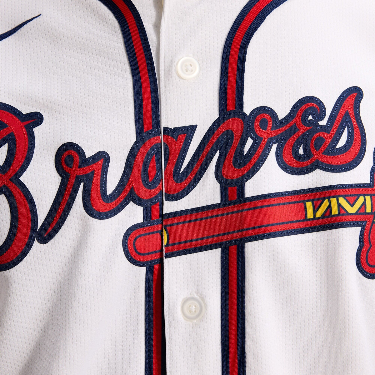 Atlanta Braves White Home Limited Jersey product image 6, provided for visual reference and product detail review