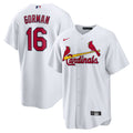 St. Louis Cardinals Nolan Gorman White Home Replica Jersey product image 1, provided for visual reference and product detail