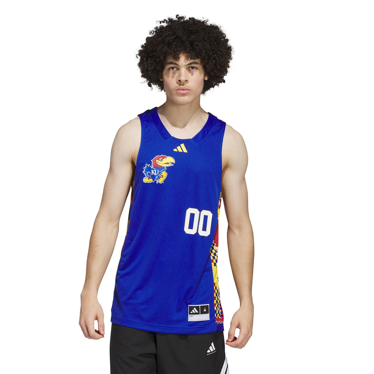 #00 Kansas Jayhawks Black History Month Basketball Jersey - Royal/Red product image 5, provided for visual reference and