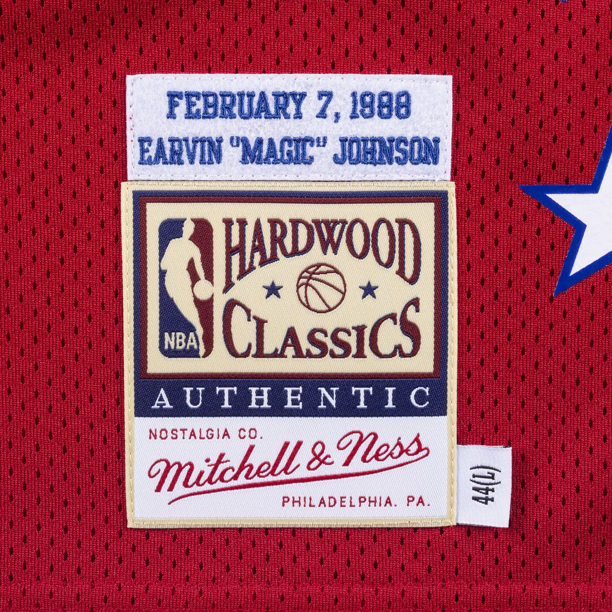NBA All-Star West Authentic Jersey Magic Johnson 1988 product image 4, provided for visual reference and product detail