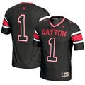 #1 Dayton Flyers Endzone Football Jersey - Black product image 1, provided for visual reference and product detail review