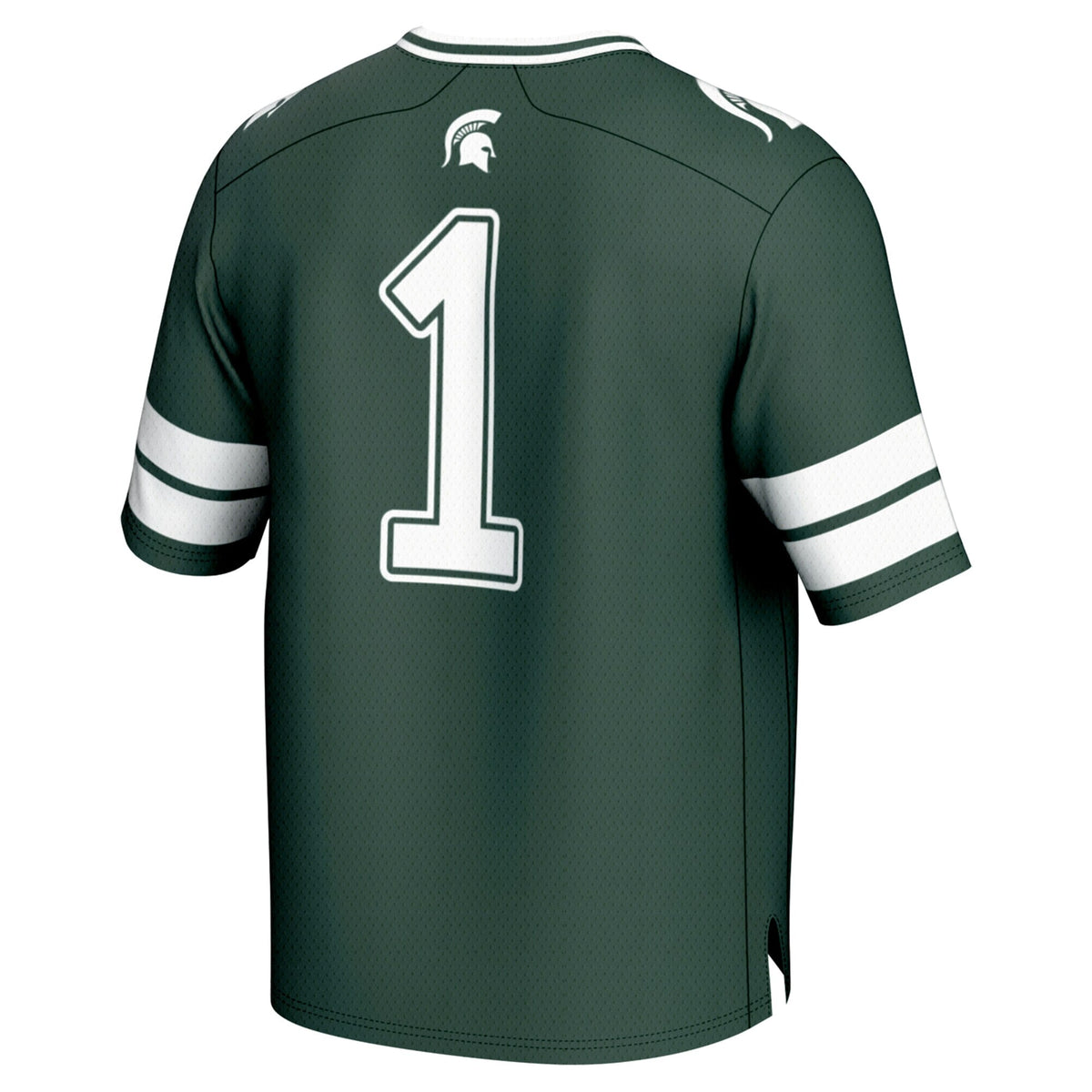 #1 Michigan State Spartans Lightweight Collegiate Football Fashion Jersey - Green product image 4, provided for visual