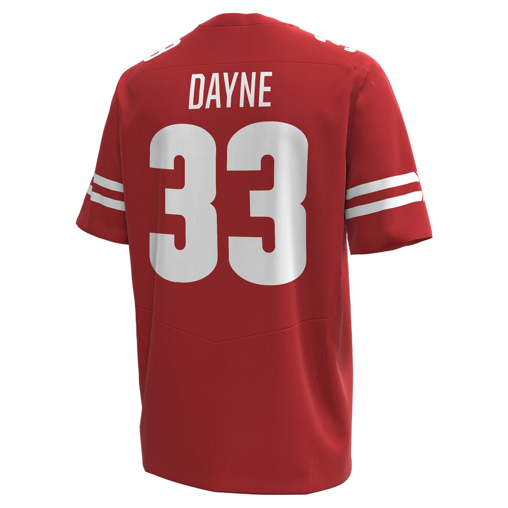 Ron Dayne Wisconsin Badgers NIL Football Replica Player Jersey - Red product image 4, provided for visual reference and