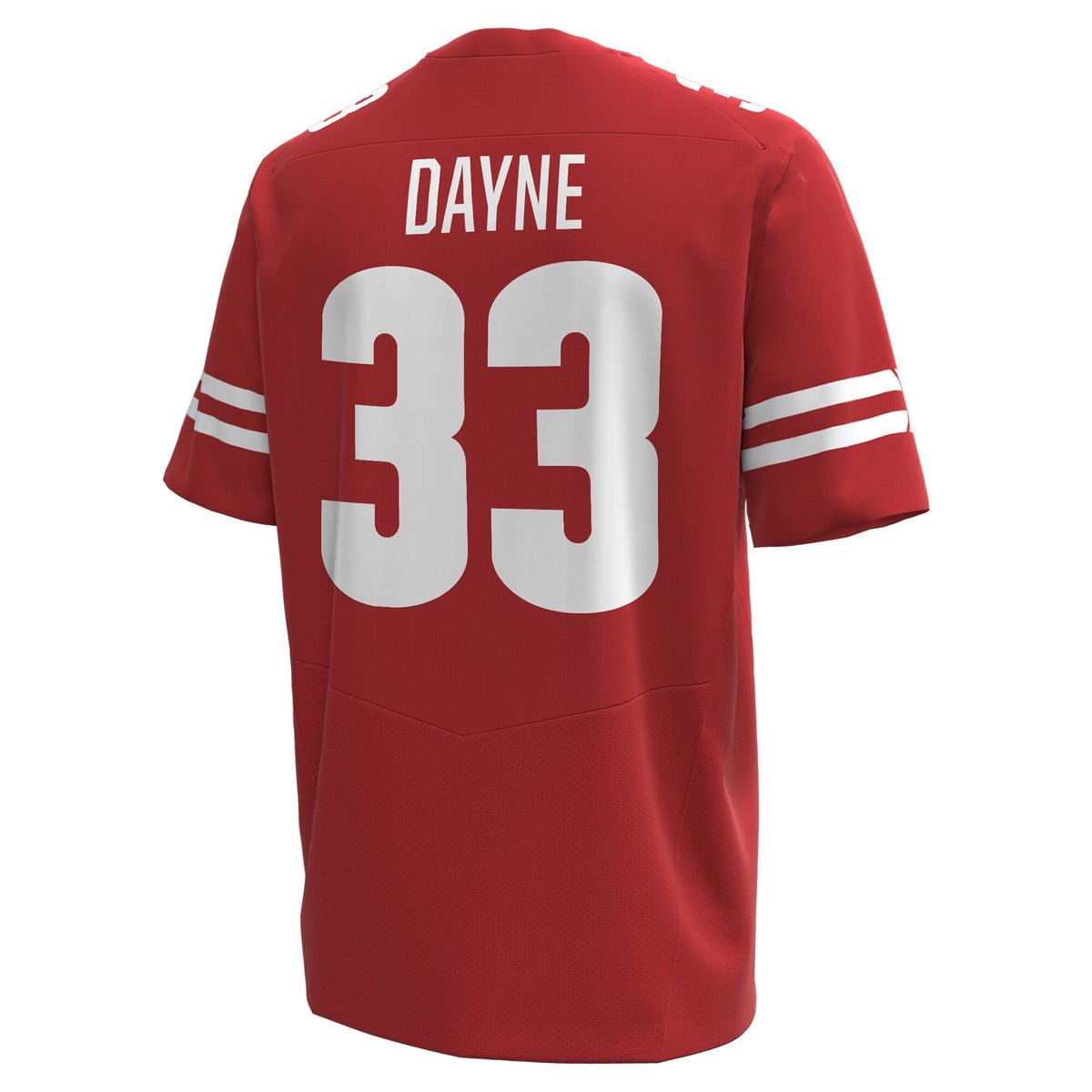 Ron Dayne Wisconsin Badgers NIL Football Replica Player Jersey - Red product image 4, provided for visual reference and