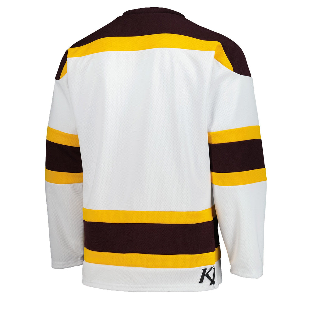 White Minnesota Golden Gophers Replica Hockey Jersey product image 4, provided for visual reference and product detail review