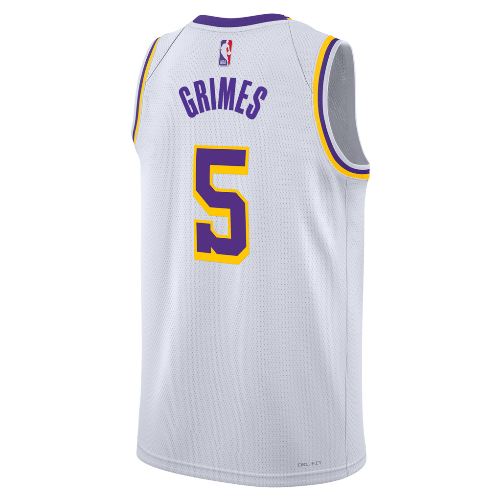 Los Angeles Lakers Association Edition Edition Swingman Jersey - White - Quentin Grimes product image 4, provided for visual