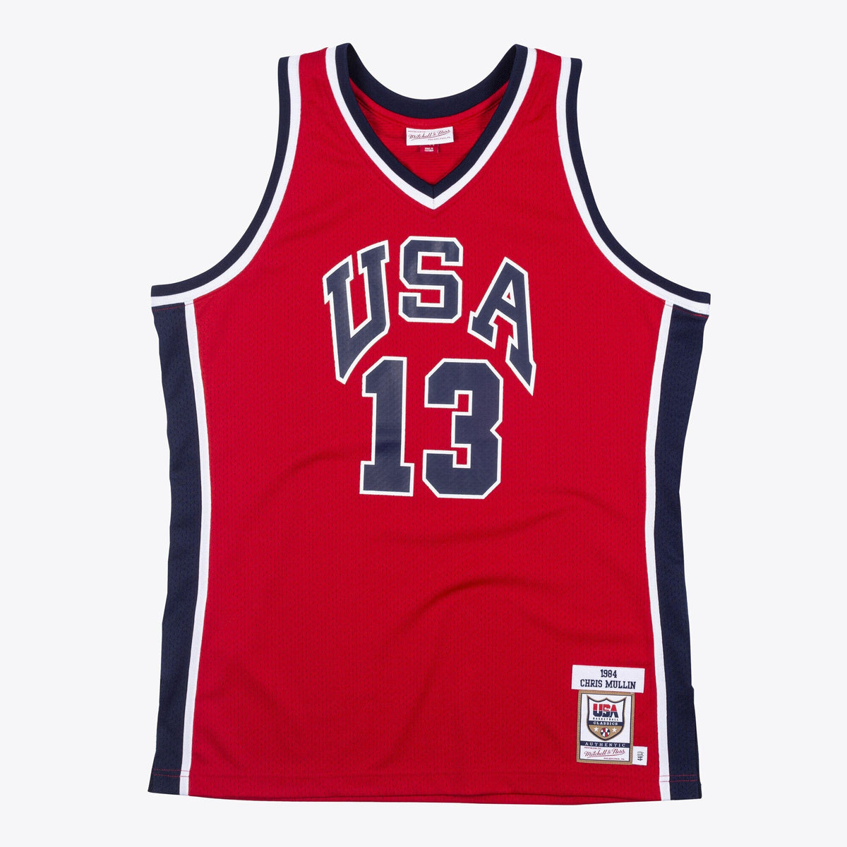 USA Basketball Authentic Jersey Chris Mullin 1984 product image 2, provided for visual reference and product detail review