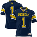 #1 Michigan Wolverines Football Jersey - Navy product image 1, provided for visual reference and product detail review