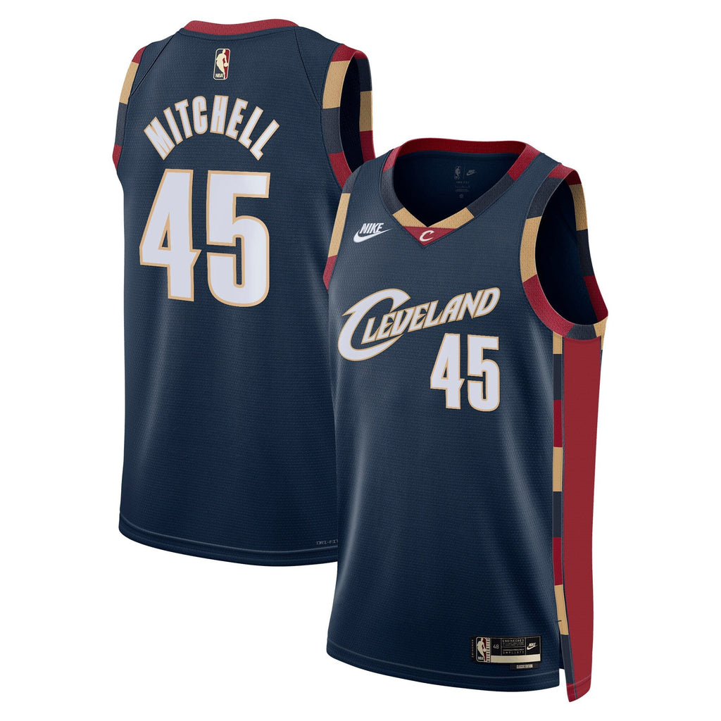 Cleveland Cavaliers Classic Edition Jersey - Navy - Donovan Mitchell product image 1, provided for visual reference and
