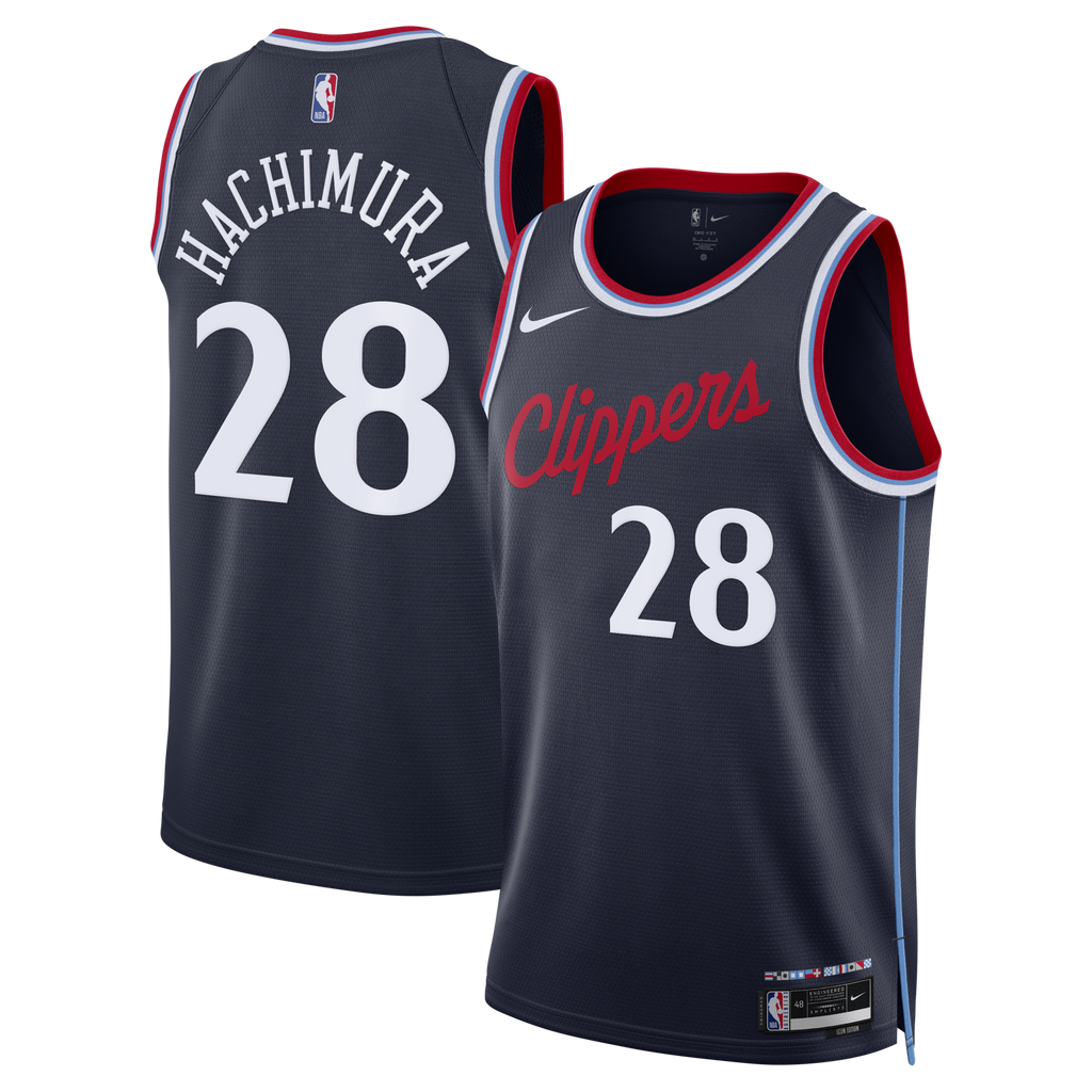 Los Angeles Clippers Replica Icon Edition Swingman Jersey - Navy - Rui Hachimura product image 1, provided for visual