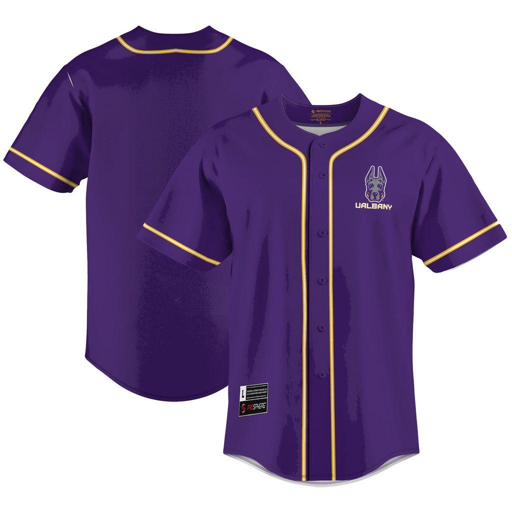 UAlbany Great Danes Lightweight Baseball Jersey - Purple product image 2, provided for visual reference and product detail