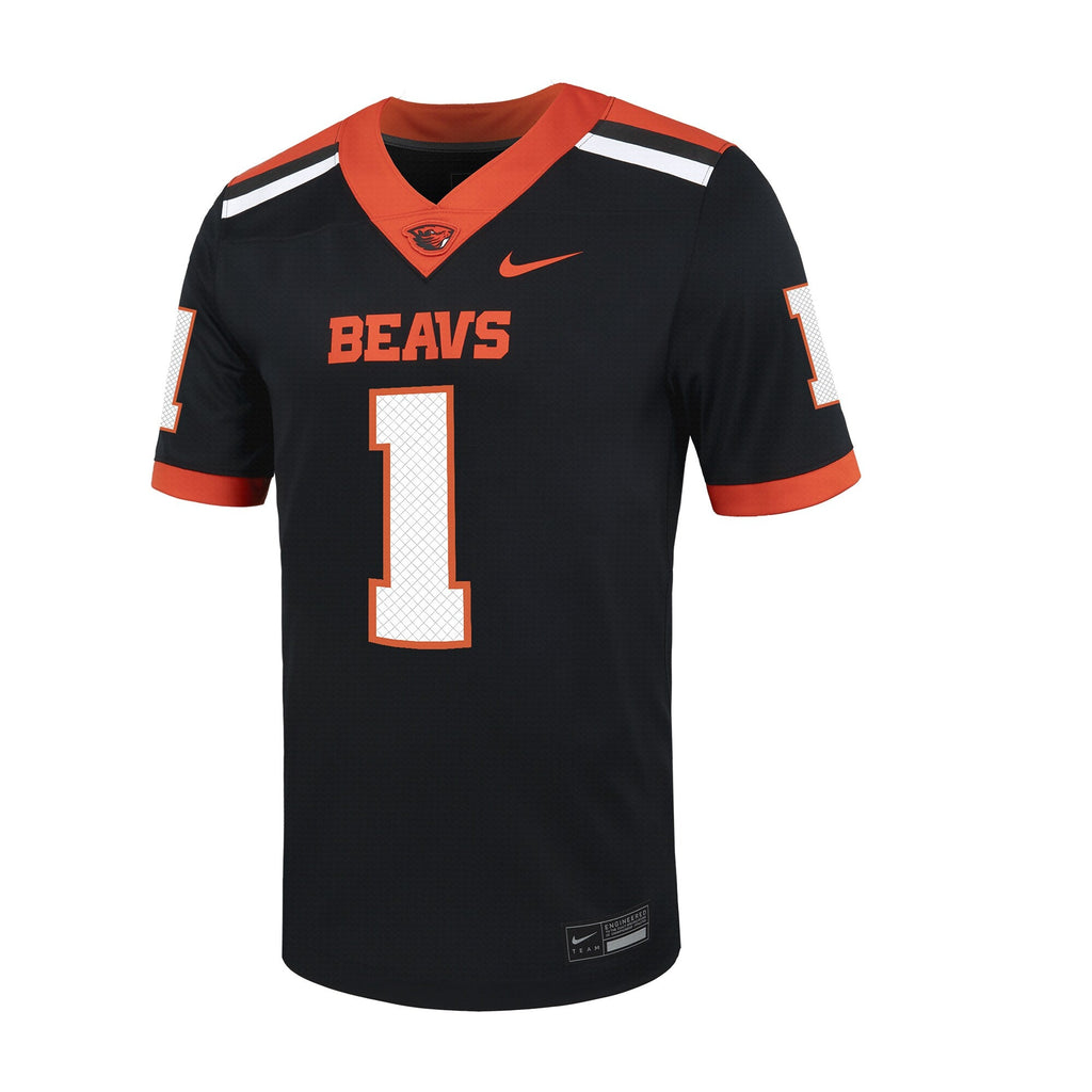 #1 Oregon State Beavers Untouchable Football Jersey – Black product image 3, provided for visual reference and product