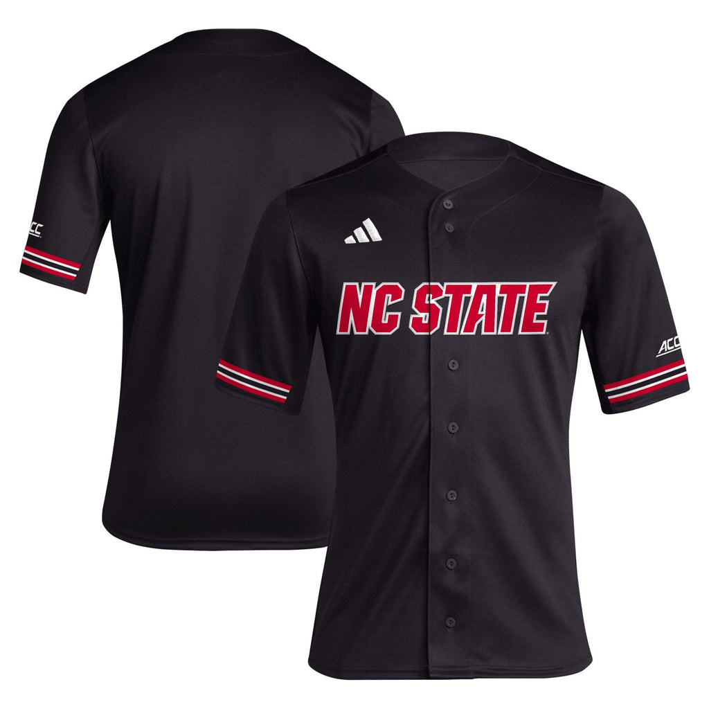 NC State Wolfpack Replica Baseball Jersey - Black product image 1, provided for visual reference and product detail review