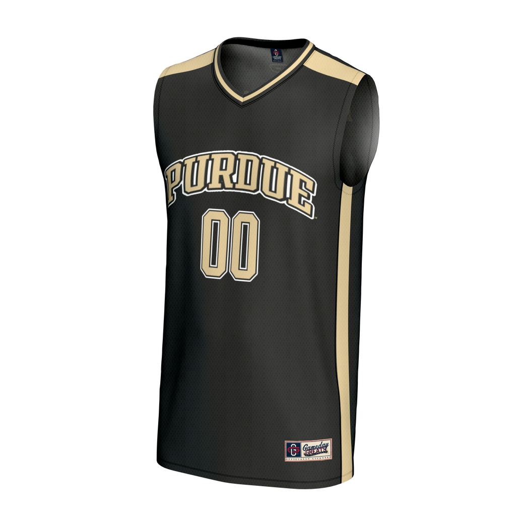Purdue Boilermakers NIL Pick-A-Player Lightweight Basketball Fashion Jersey - Black product image 3, provided for visual