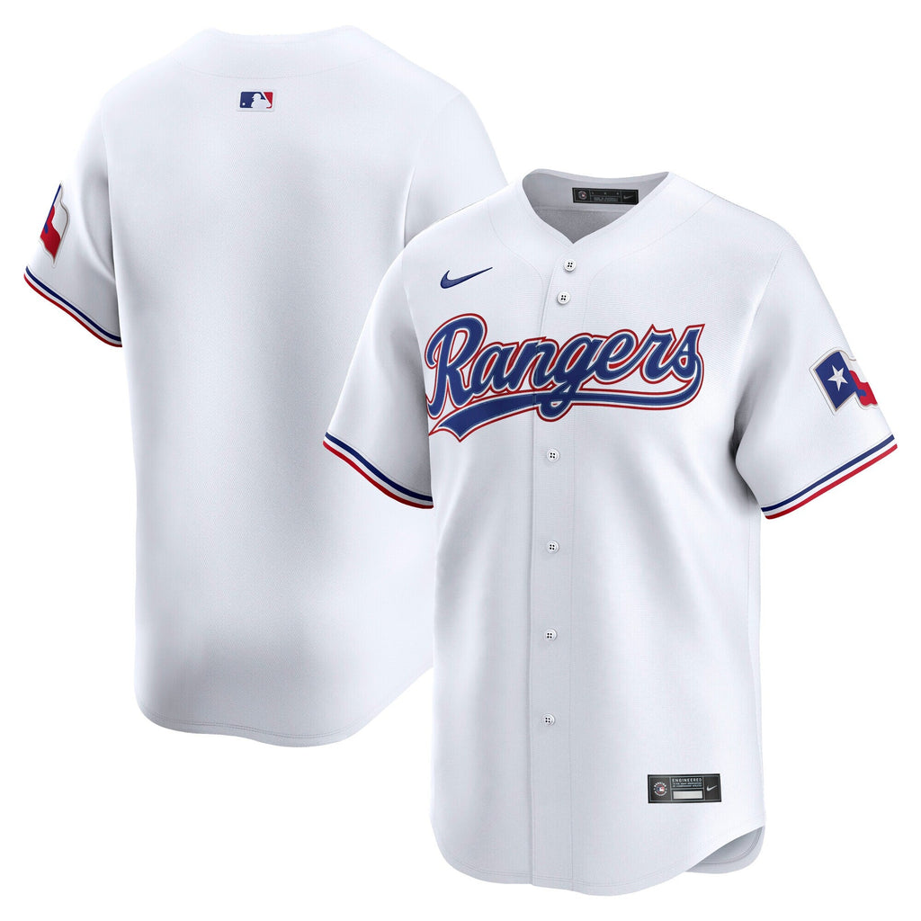 Texas Rangers White Home Limited Jersey product image 2, provided for visual reference and product detail review