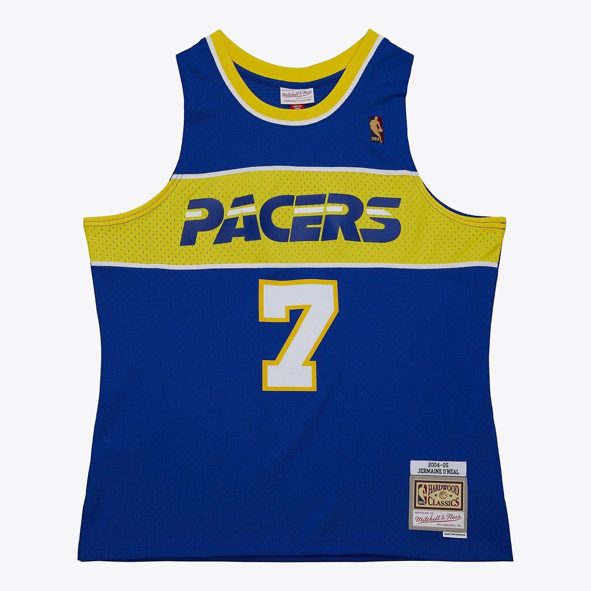 Indiana Pacers Jermaine O'Neal 2004 Hardwood Classics Authentic Jersey - Royal Blue product image 3, provided for visual