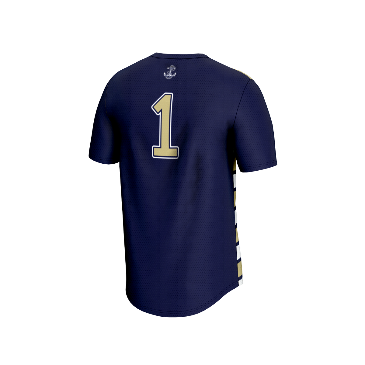 #1 Navy Midshipmen Lightweight Soccer Fashion Jersey - Navy product image 4, provided for visual reference and product