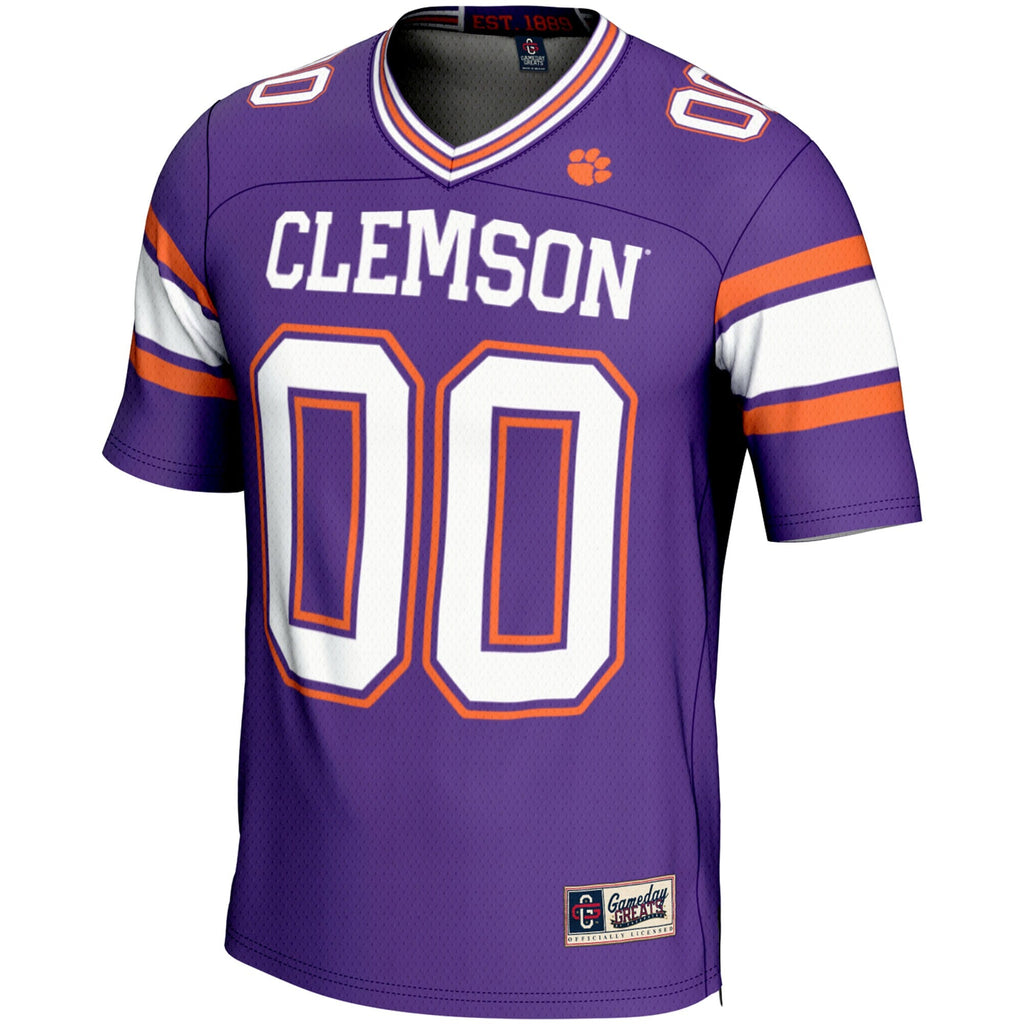 Clemson Tigers NIL Pick-A-Player Football Jersey - Purple product image 3, provided for visual reference and product detail