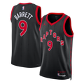 Toronto Raptors Statement Edition Swingman Jersey - Black - RJ Barrett product image 1, provided for visual reference and