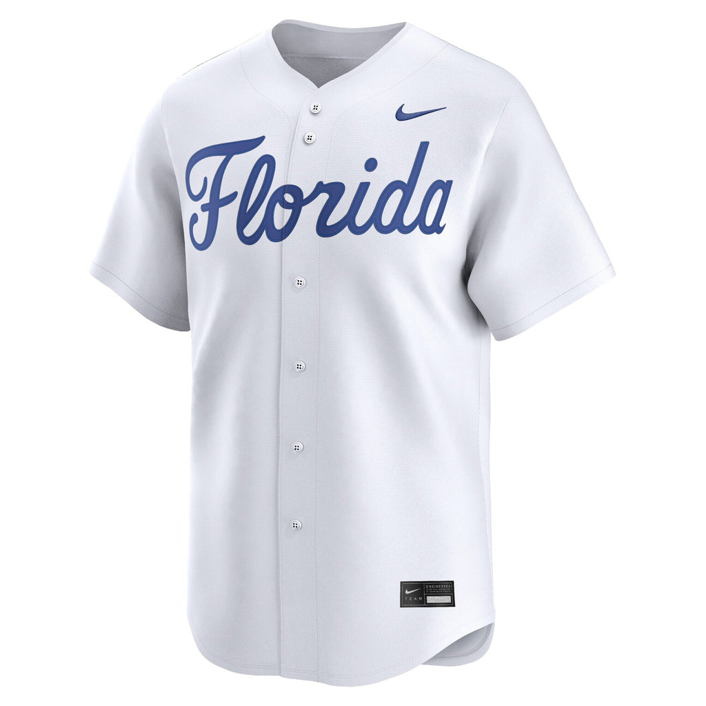White Florida Gators Baseball Limited Jersey product image 3, provided for visual reference and product detail review