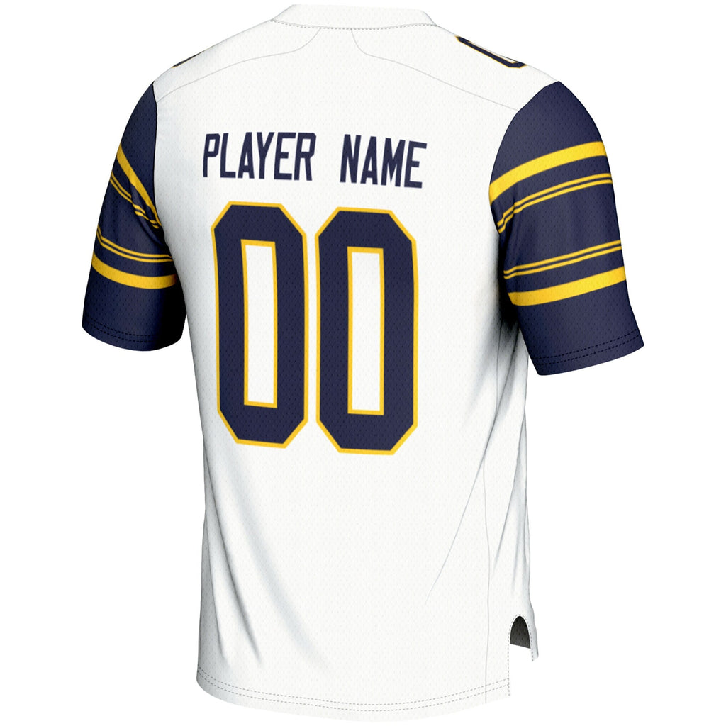 Cal Bears NIL Pick-A-Player Football Jersey - White product image 4, provided for visual reference and product detail review