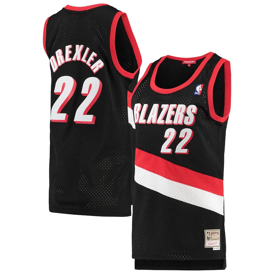 Clyde Drexler Portland Trailblazers Official NBA Mitchell & product image 1