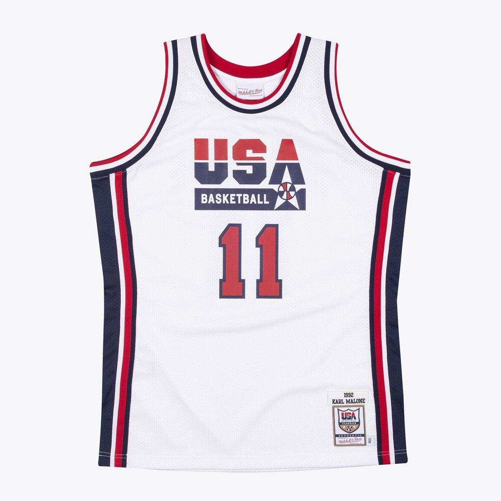 USA Basketball Authentic Jersey Karl Malone 1992 product image 1, provided for visual reference and product detail review