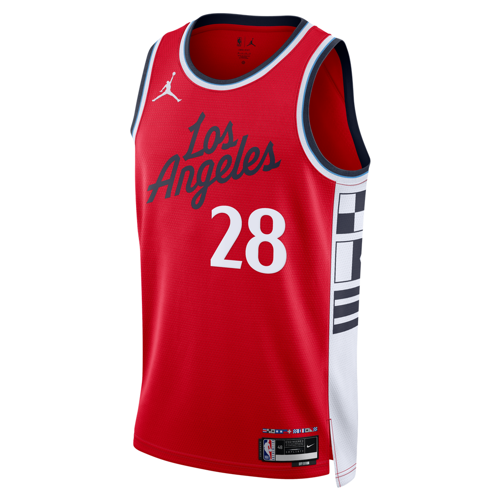 LA Clippers Statement Edition Swingman Jersey - Red - Rui Hachimura product image 3, provided for visual reference and