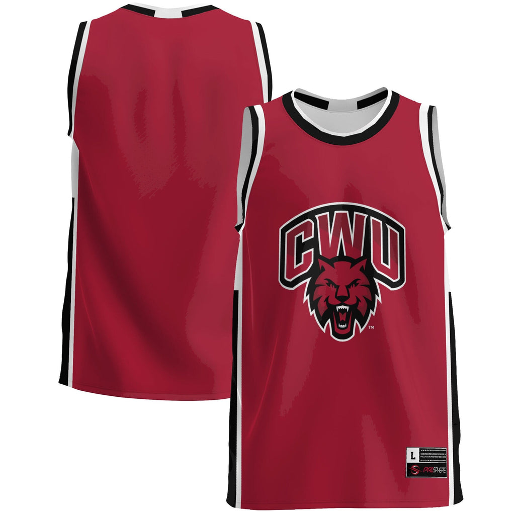 Central Washington Wildcats Lightweight Basketball Jersey - Crimson product image 2, provided for visual reference and