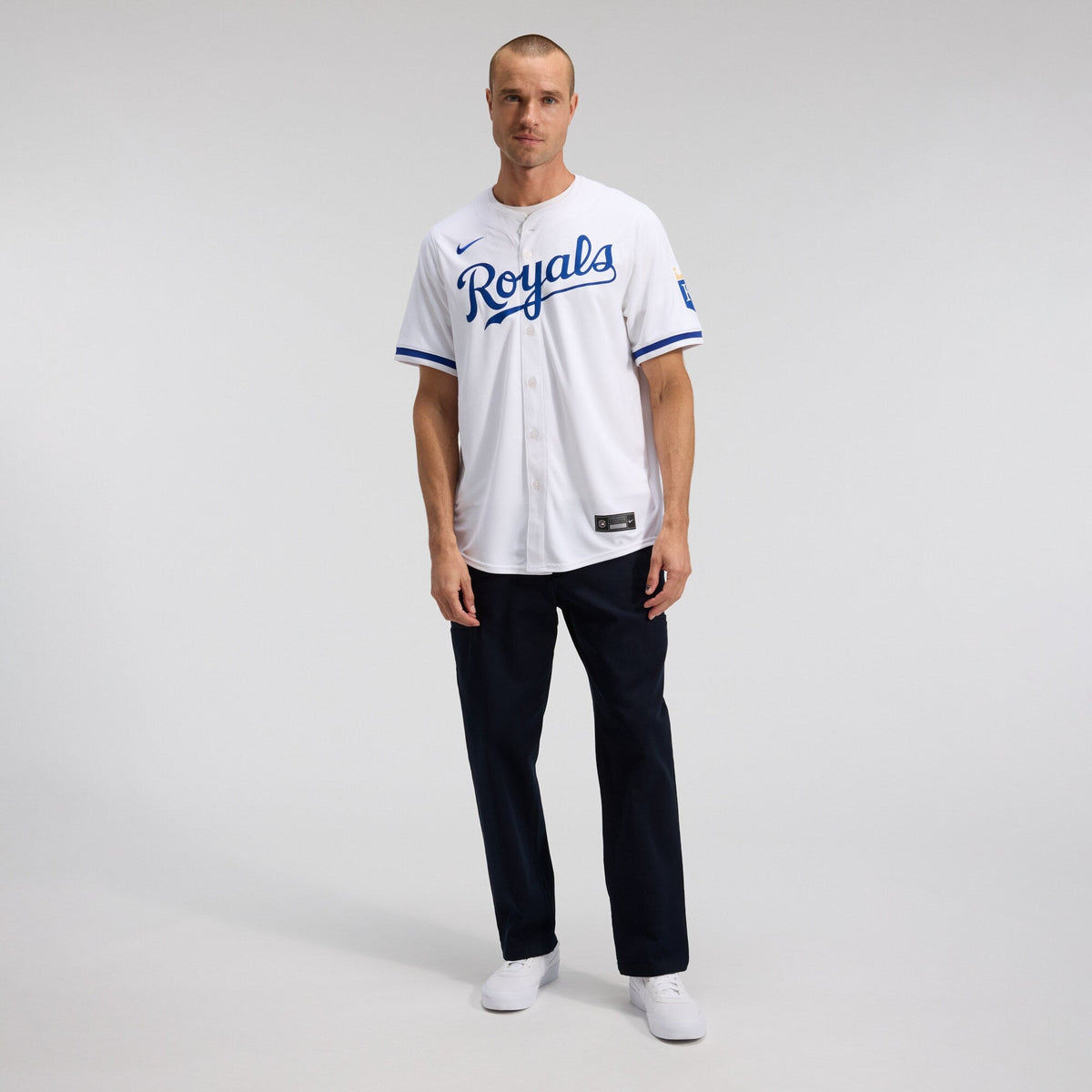 Kansas City Royals White Home Limited Jersey product image 2, provided for visual reference and product detail review