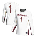 #1 Florida State Seminoles Lightweight Volleyball Jersey - White product image 1, provided for visual reference and product