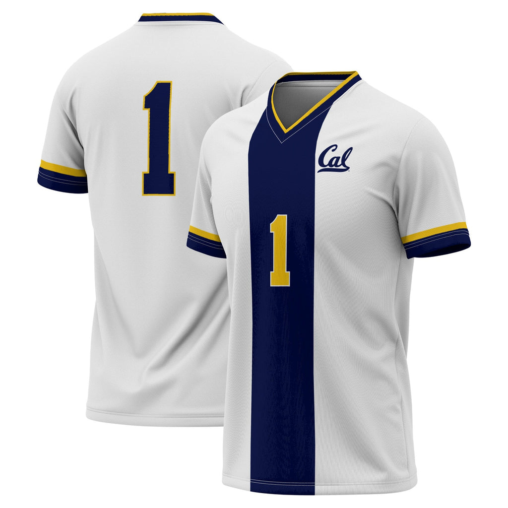 #1 Cal Bears Lightweight Soccer Fashion Jersey - White product image 2, provided for visual reference and product detail
