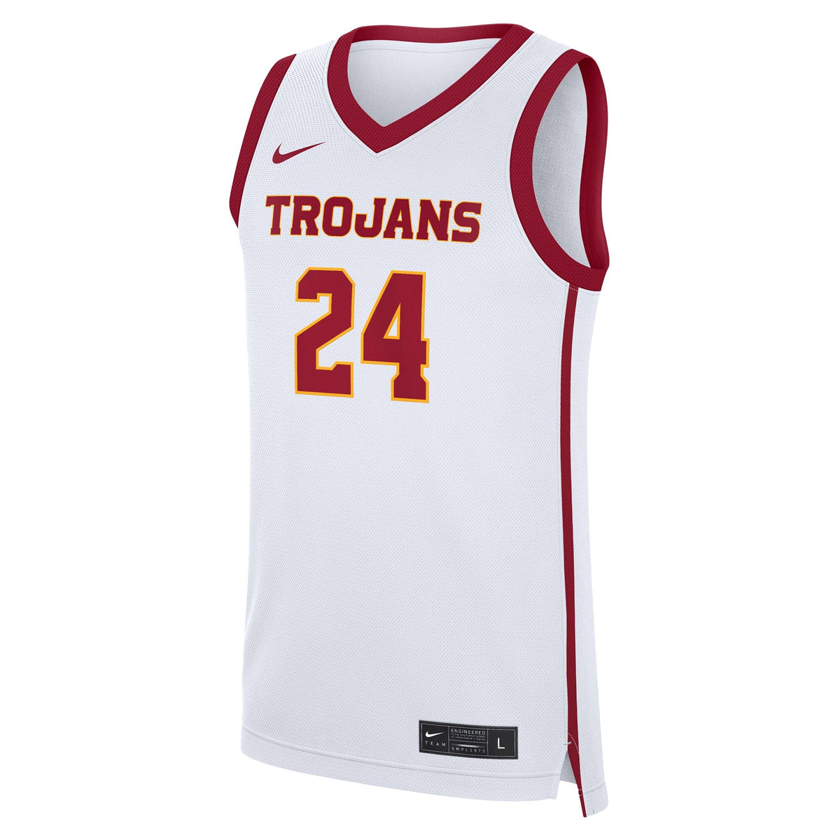#24 USC Trojans Home Replica Jersey - White product image 3, provided for visual reference and product detail review