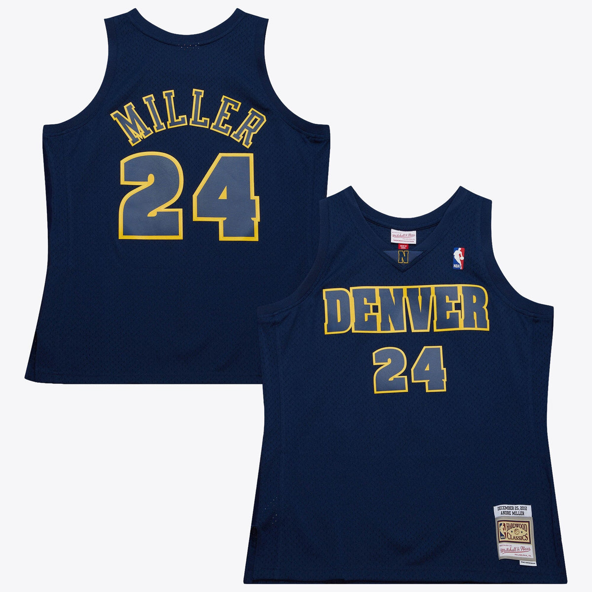 Denver Nuggets Andre Miller 2012 Day Authentic Jersey - Ash Blue product image 2, provided for visual reference and product